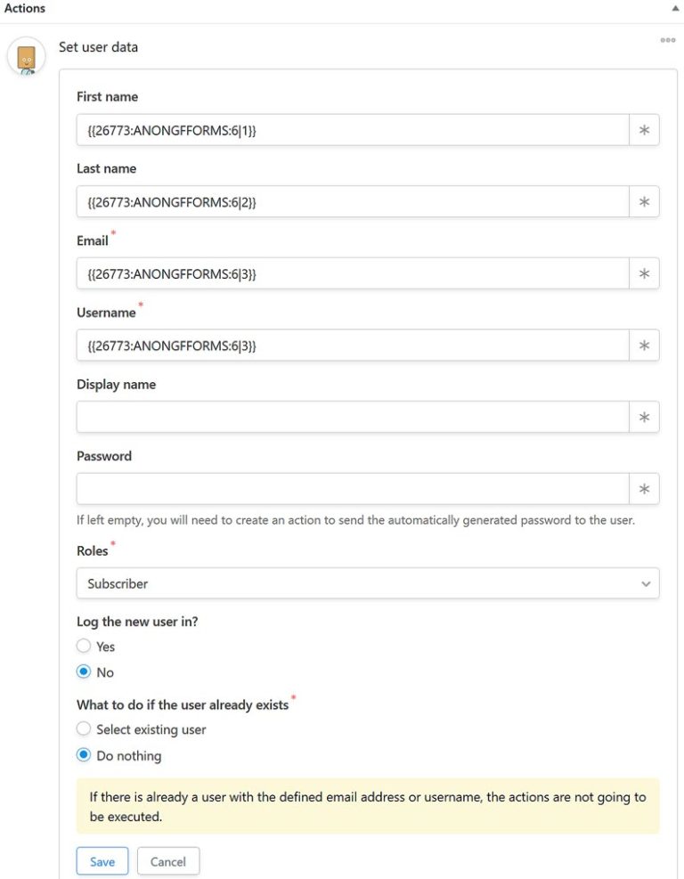 Create a WordPress registration form with Gravity Forms