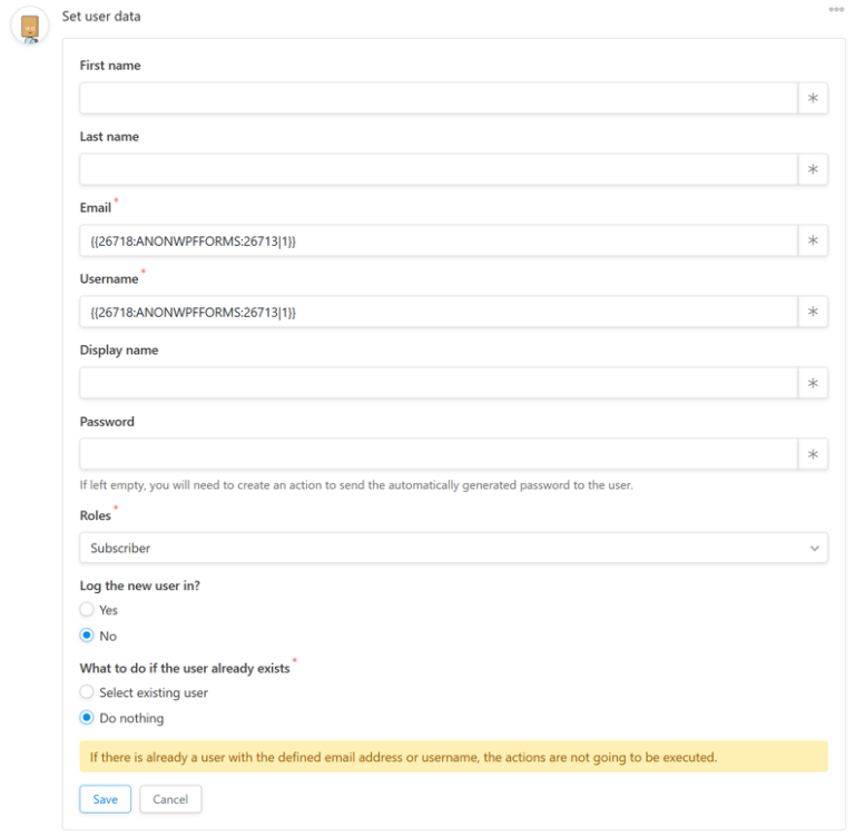 Create a WordPress registration form with WPForms