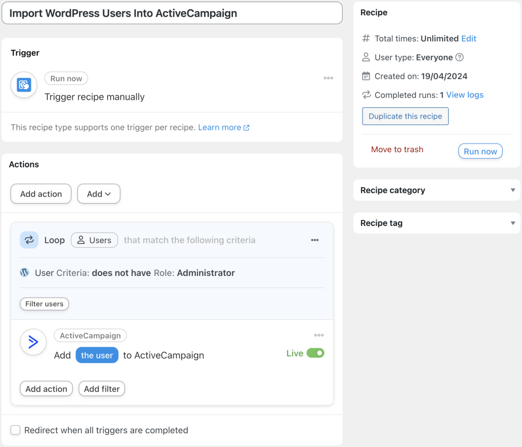 import-wordpress-users-into-activecampaign