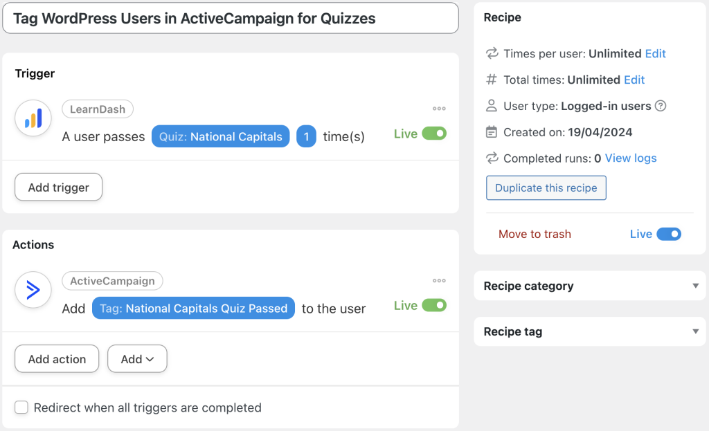 tag-wordpress-users-in-activecampaign-for-quizzes