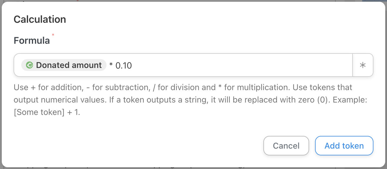 Automator WooCommerce Action Generate and email a coupon code Formula