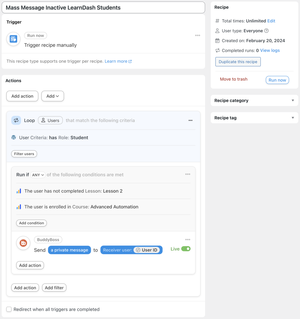 message-inactive-learndash-students-in-bulk-recipe