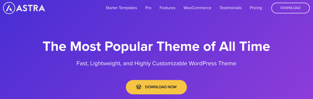 astra-wordpress-theme-homepage