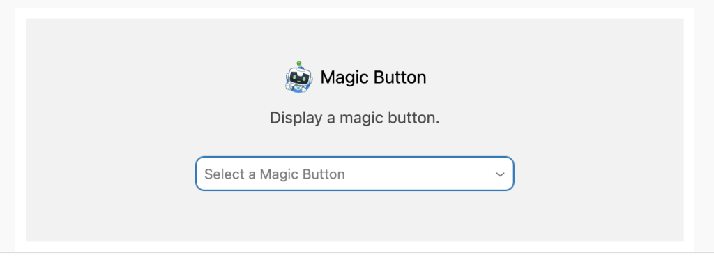 Magic Button Block