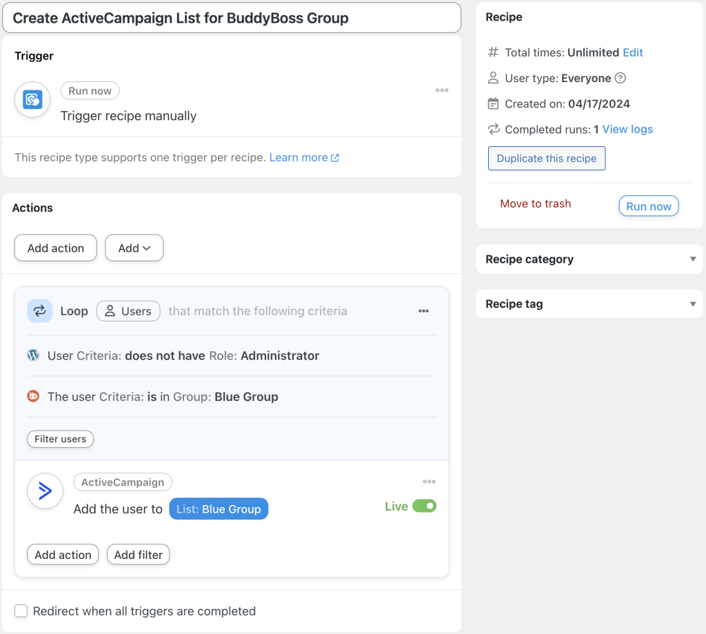 create-activecampaign-list-for-buddyboss-group