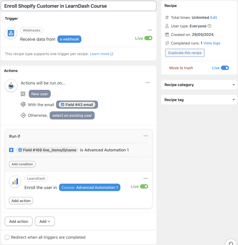 connect-shopify-to-wordpress-and-learndash-recipe