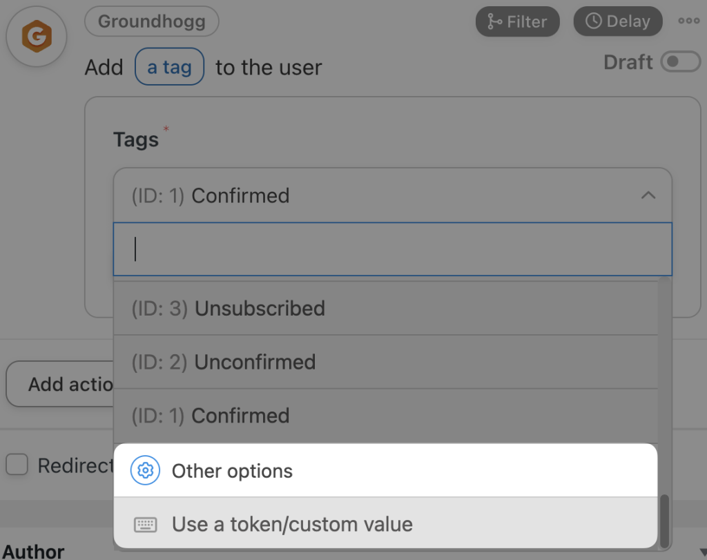groundhogg-tag-token-custom-value