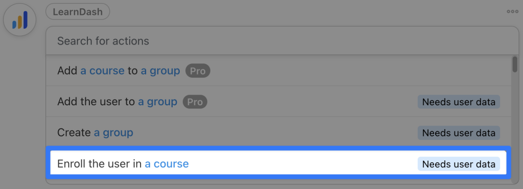 learndash-action-enroll-the-user-in-a-course