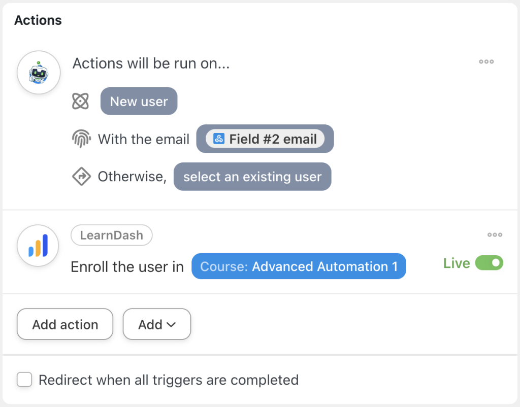learndash-action-enroll-the-user-in-a-course-live