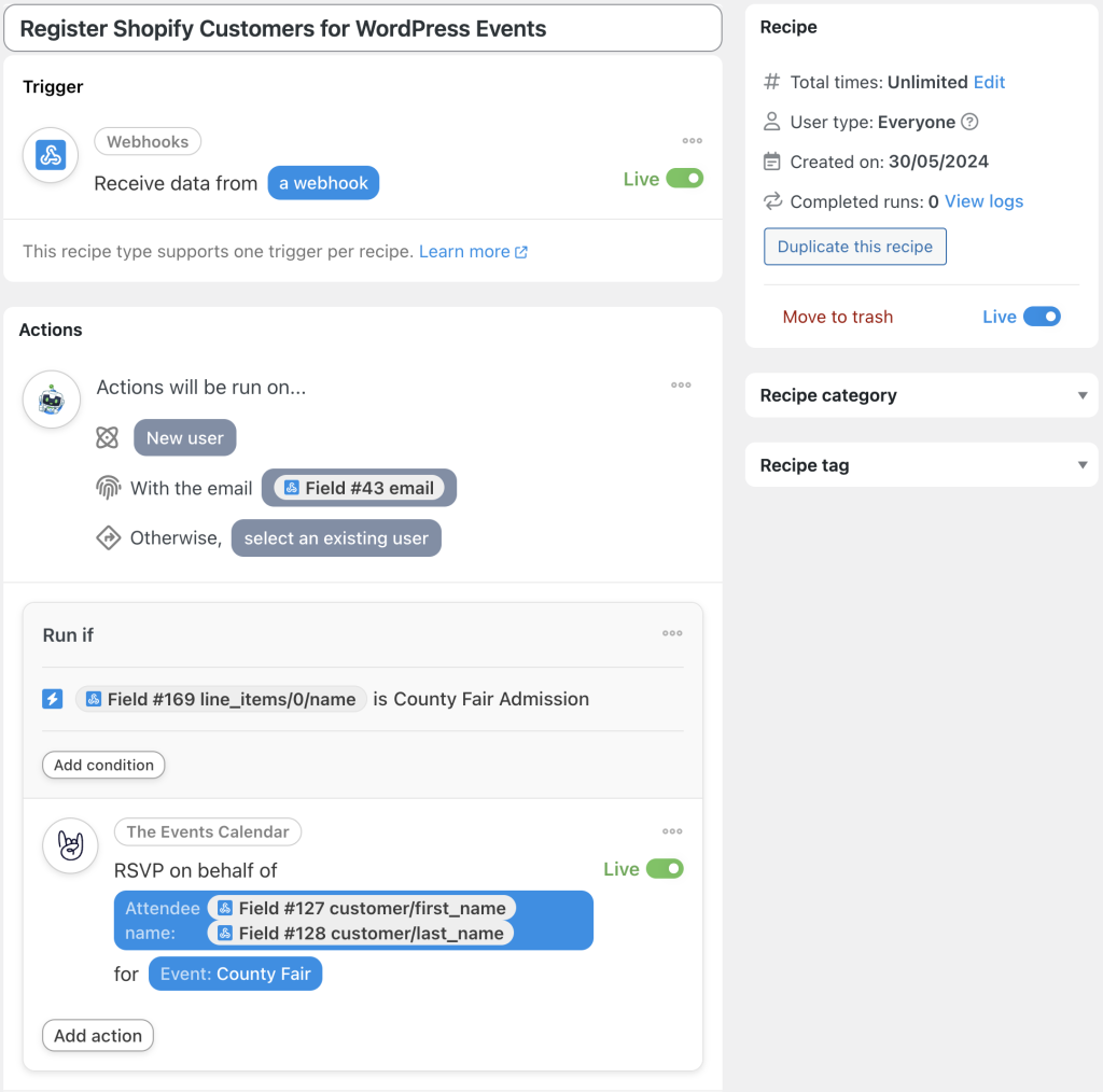 shopify-wordpress-integration-event-registration