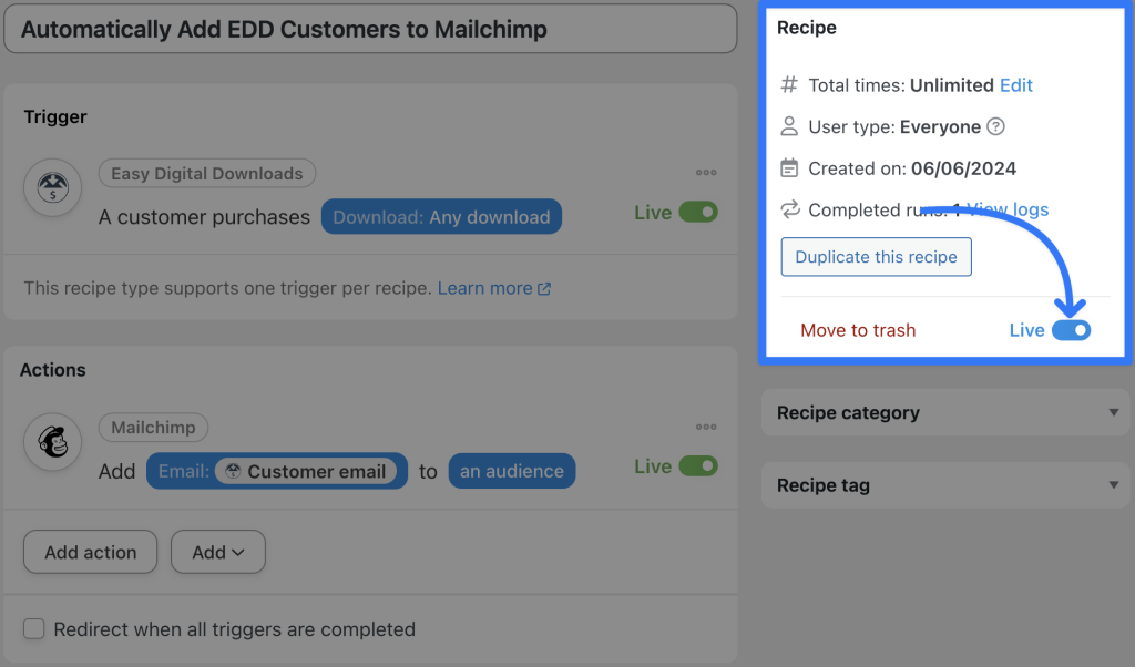 automatically-add-edd-customers-to-mailchimp-live