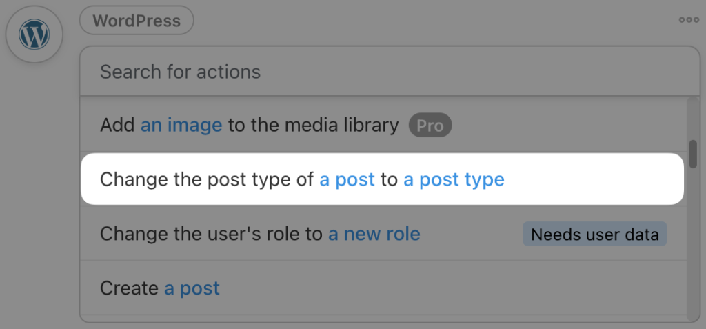 wordpress-action-change-post-type-of-a-specific-post