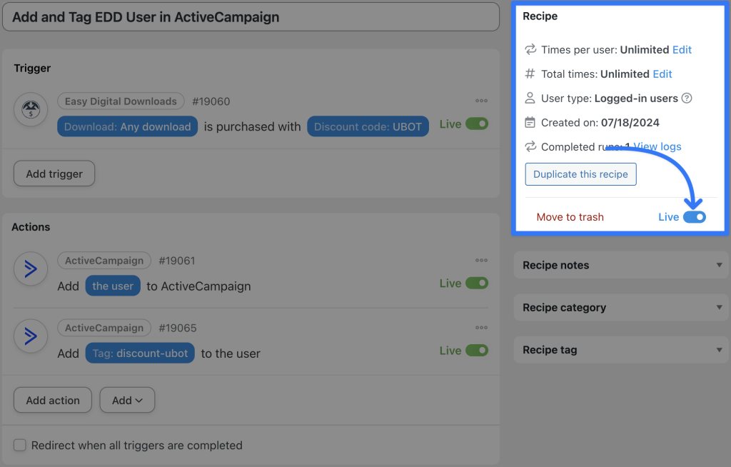 connect-edd-to-activecampaign-recipe-1-live connect-edd-to-activecampaign-recipe-1-live