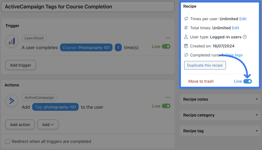 connect-learndash-to-activecampaign-recipe-2-live
