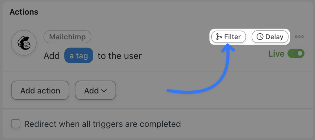 mailchimp-action-add-a-filter