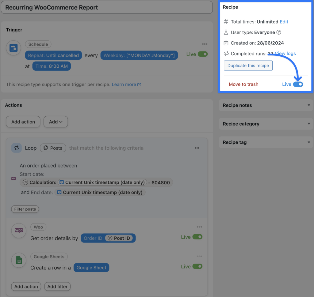 recurring-woocommerce-report-live