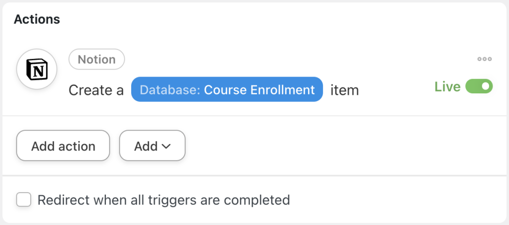 notion-action-create-course-enrollment-database-item-live