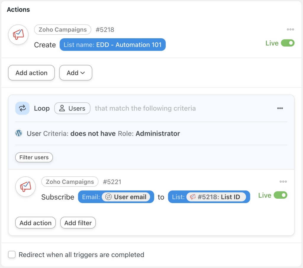 zoho-action-and-zoho-user-loop