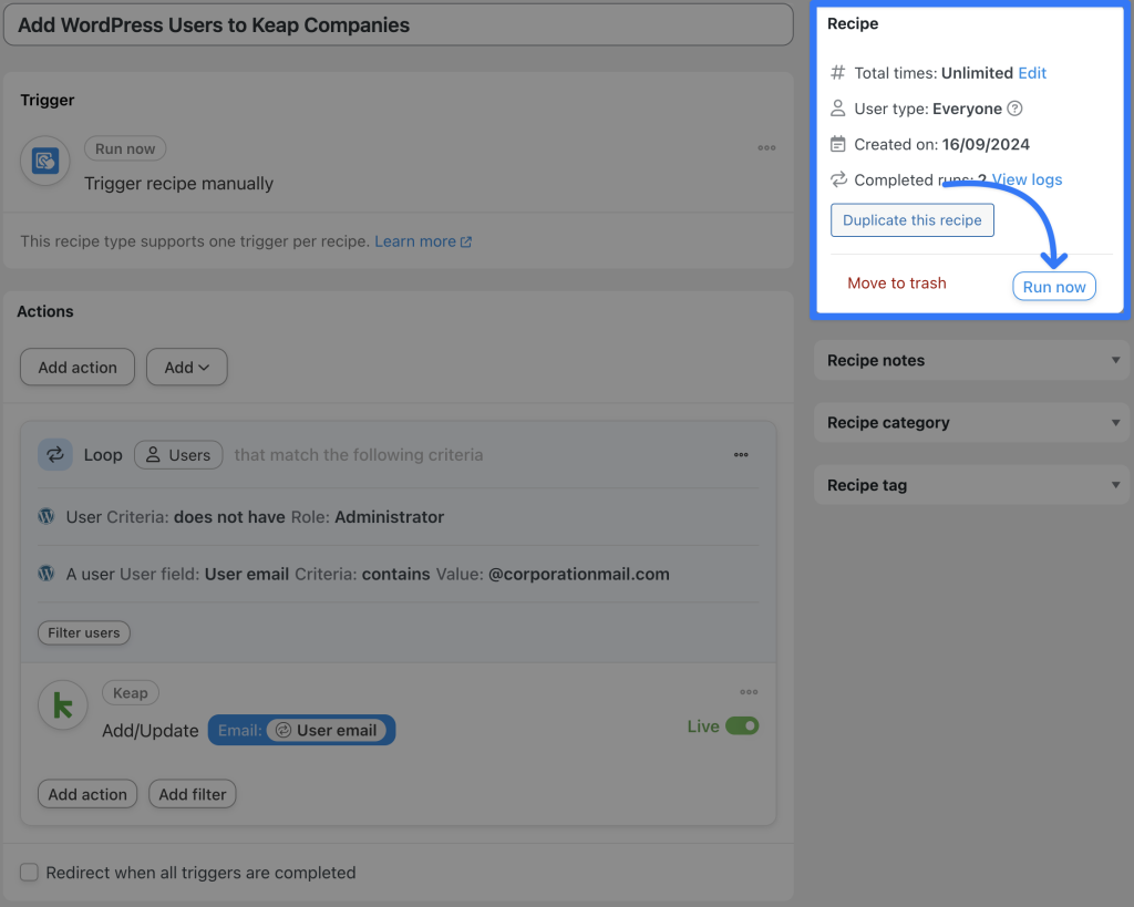connect-keap-to-wordpress-recipe-1-run-now