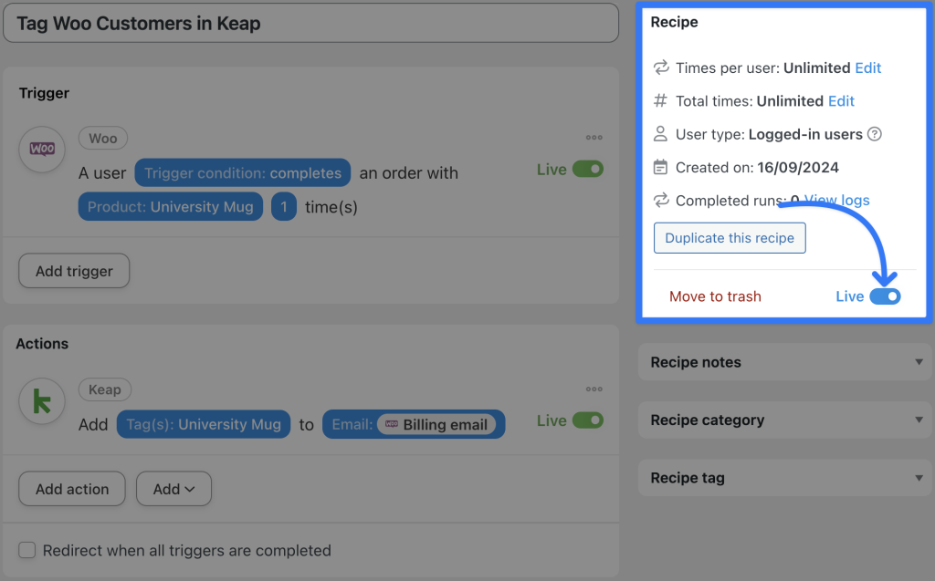 connect-keap-to-wordpress-recipe-2-live