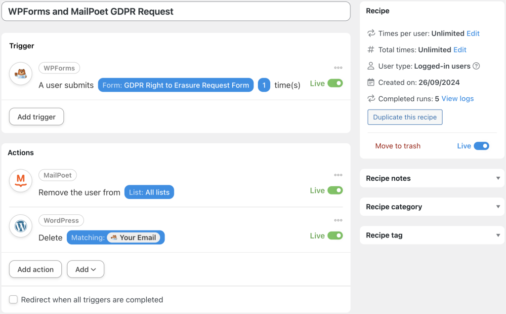 connect-mailpoet-to-wpforms-recipe-2