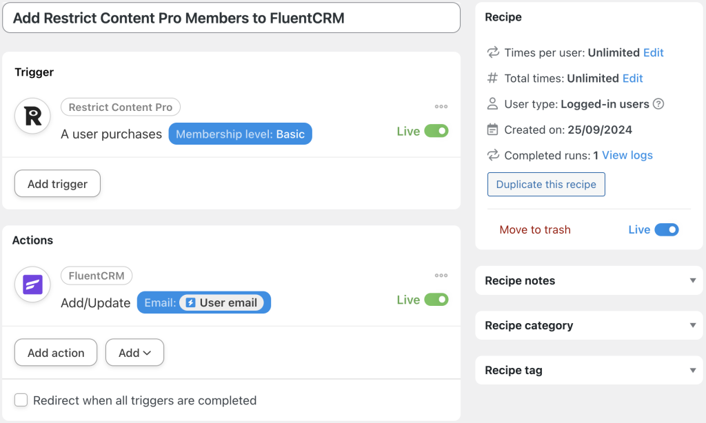 connect-restrict-content-pro-to-fluentcrm-recipe-1 connect-restrict-content-pro-to-fluentcrm-recipe-1