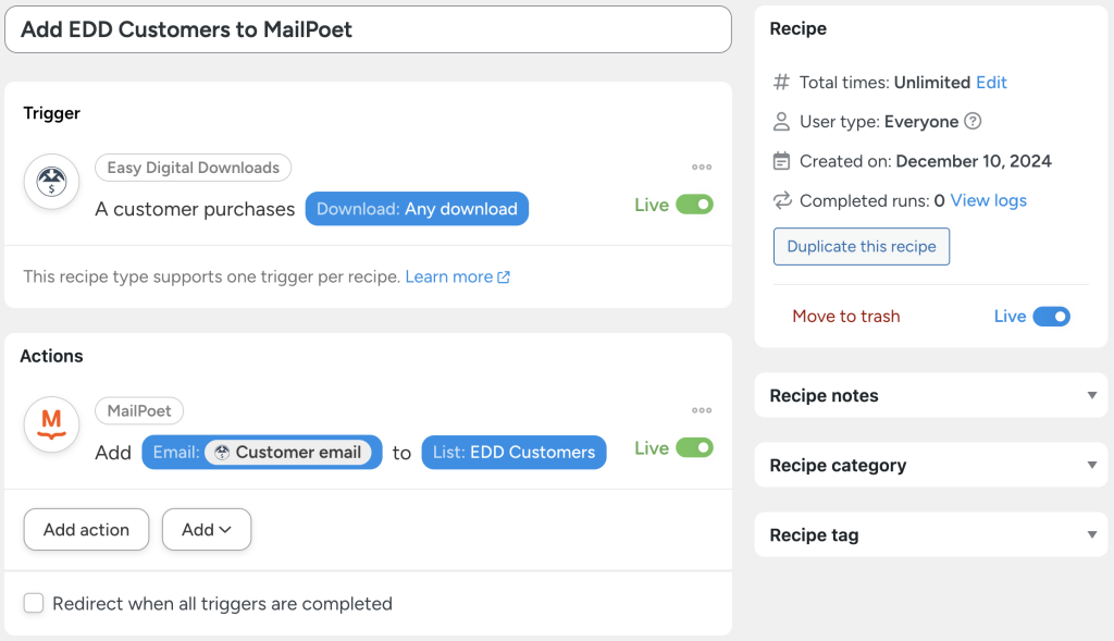 connect-edd-to-mailpoet-recipe-1